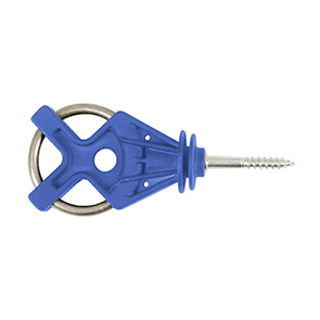 Ako poortgreepanker x³ blauw, rvs(10st)
