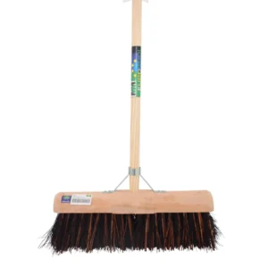 Gemeentebezem 45cm, bassine/stalks rondekap mm, steel 140cm