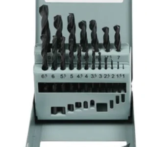 Boorset 19 delig hss, stalen cassette