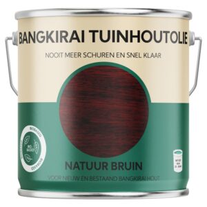 Bangkirai tuinhoutolie biobased natuur bruin 750 ml