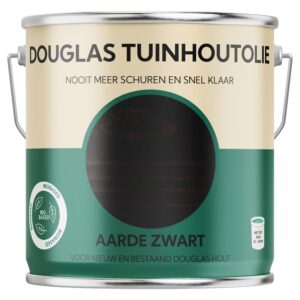 Douglas tuinhoutolie biobased aarde zwart 2,5 ltr