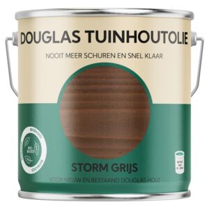 Douglas tuinhoutolie biobased storm grijs 2,5 ltr