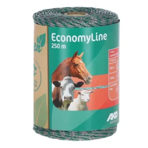 Ako draad economyline, 250m, groen/ grijs 3x0.2mm rvs, recyc