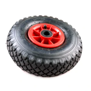 Steekwagenwiel -mm-300-4(260x85) import, 2ply, velg rood