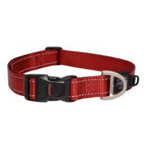 Rogz utility halsband (red reflective, extra large)