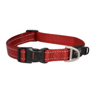 Rogz utility halsband (red reflective, large)