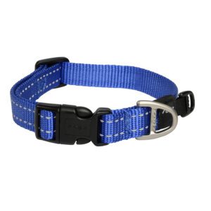 Rogz utility halsband (blue reflective, medium)