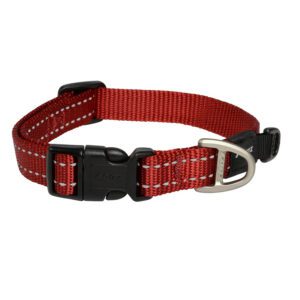 Rogz utility halsband (red reflective, medium)