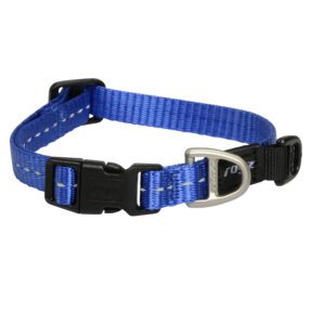 Rogz utility halsband (blue reflective, small)
