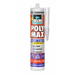 Bison polymax high tack express transparant koker 300 gr