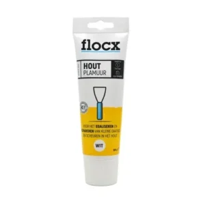 Flocx houtplamuur wit 300 gr